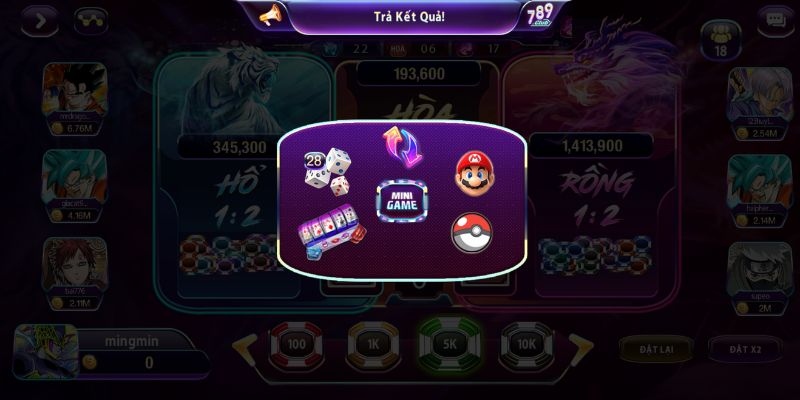 Mini game cực hot chỉ có tại cổng 789club